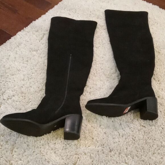 Seychelles Gifted black suede over the knee boot w 2 3/4" block heel size 8 NWT - Picture 2 of 3